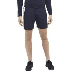 J. Lindeberg Navy Athletic Shorts with White Stripe